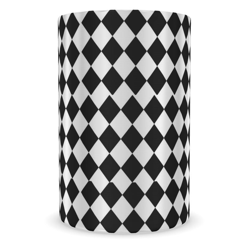 Monochrome Harlequin Wine Chiller - Elegant Wine Lover Gift