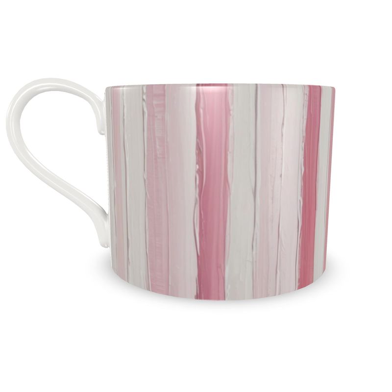 Pink Patchwork Monaco Fine Bone China Coffee Cup