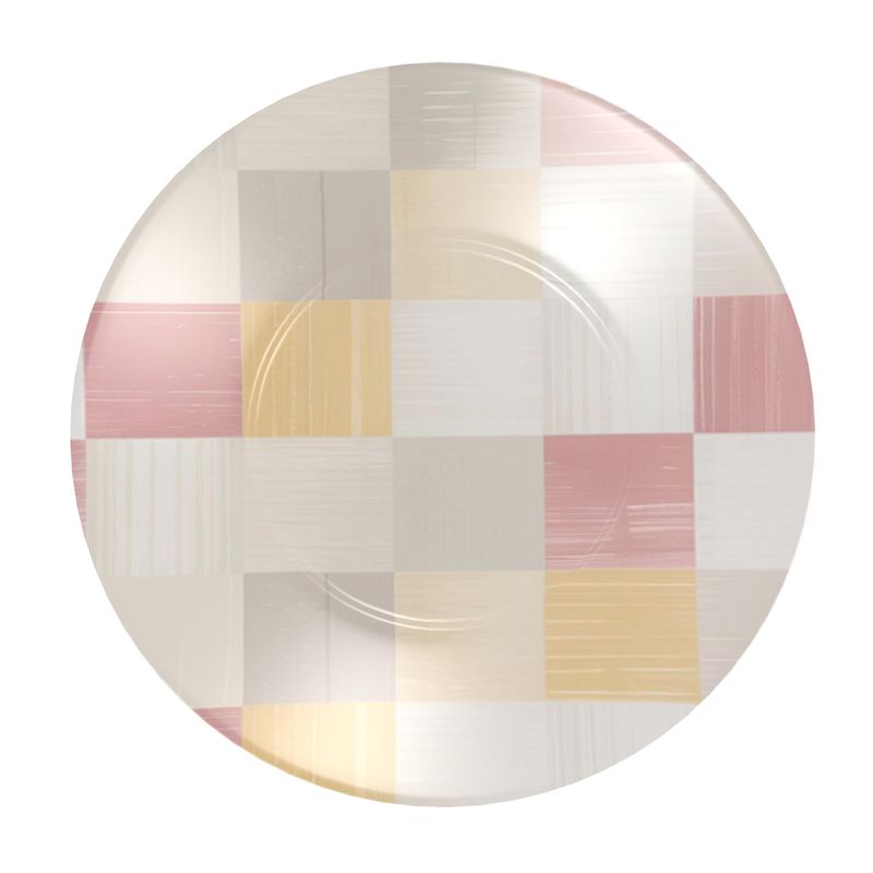 Luxurious Monaco Pink Patchwork Coffee Cup  - Fine Bone China