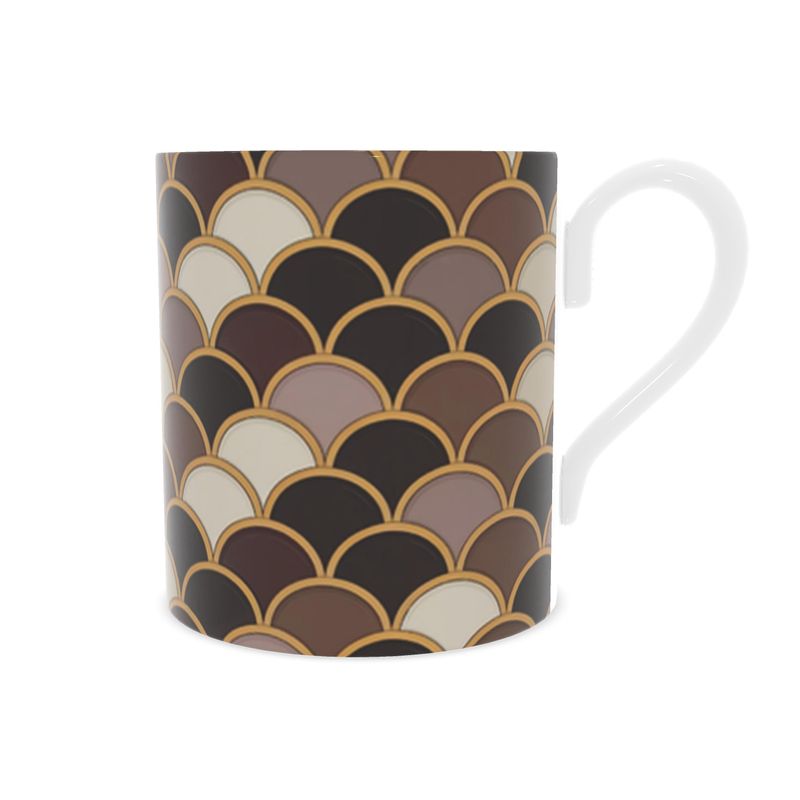 Coastal Fine Bone China Mug in Taupe