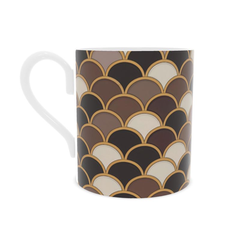 Coastal Fine Bone China Mug in Taupe