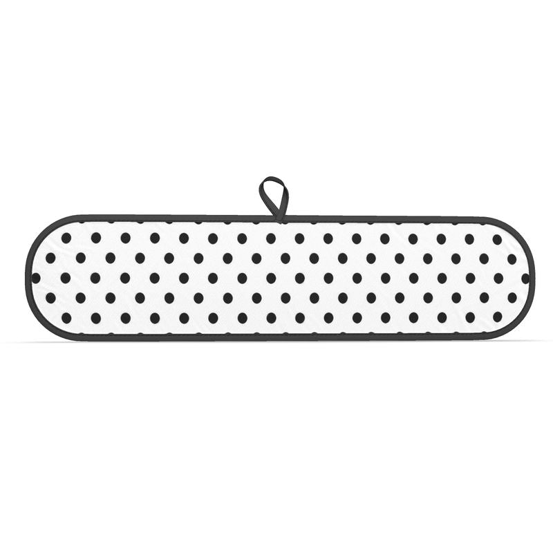Modern Polka Dot Oven Mitts - Black & White Kitchen Oven Gloves