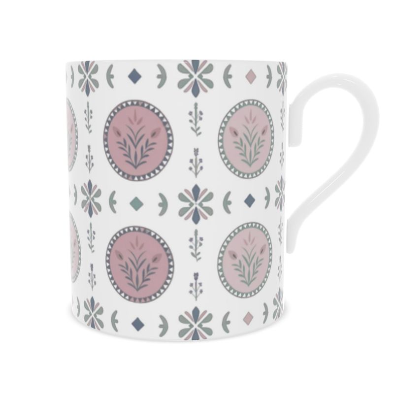 Classic Vintage Tea Cup - Delicate Bone China Mug