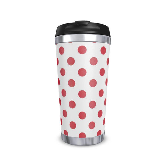 Red Polka Dot Travel Mug