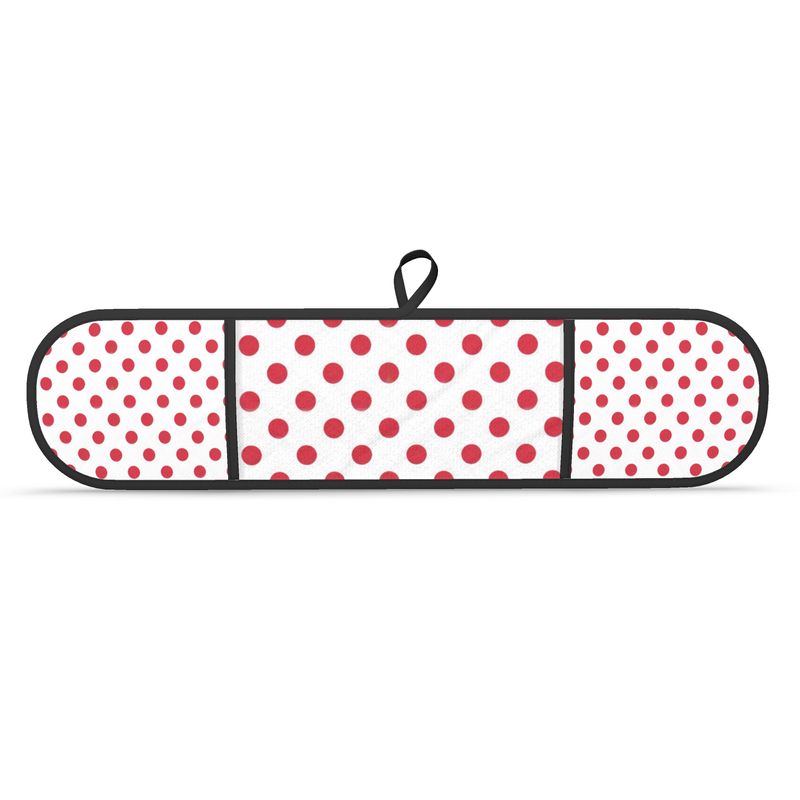 Double Oven Gloves Set - Red Polka Dot Kitchen Accessories