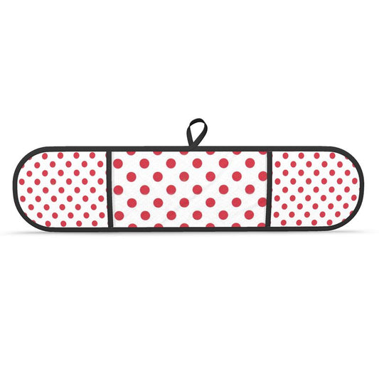 Double Oven Gloves Set - Red Polka Dot Kitchen Accessories