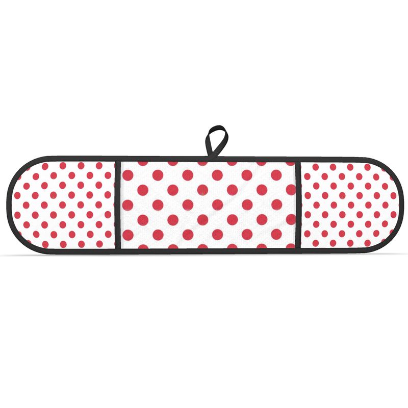 Double Oven Gloves Set - Red Polka Dot Kitchen Accessories