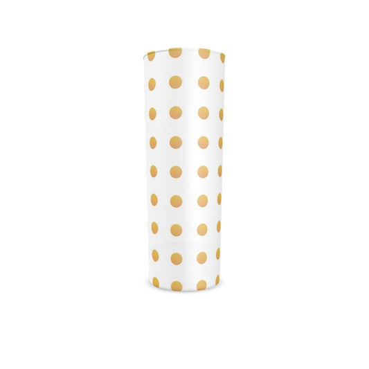 Vintage Yellow Polka Dots Hi Ball Glassware