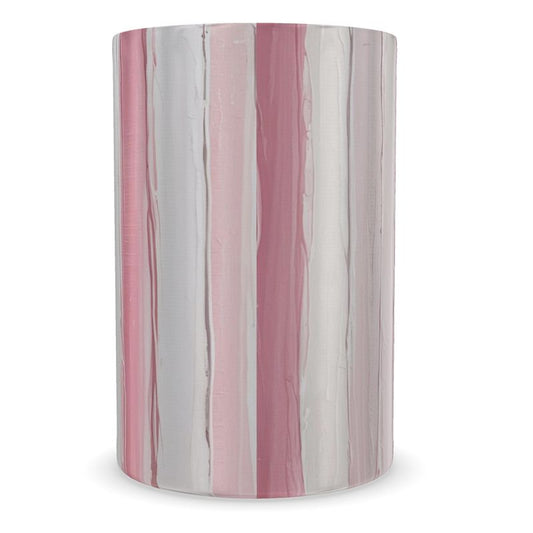 Monaco Pink Striped Wine Bottle Holder - Stylish Summer Picnic Essential