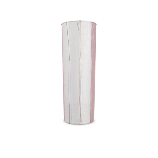 Striped Pink Monaco Highball Glass - Pastel Drinkware