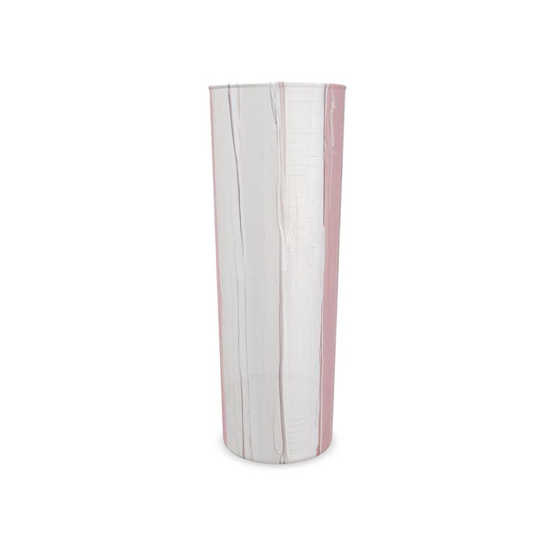 Striped Pink Monaco Highball Glass - Pastel Drinkware