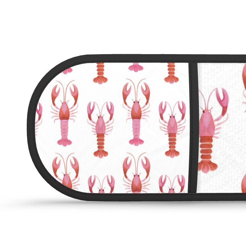 Pink Lobster Oven Gloves Set - Beach House Cooking Essentials