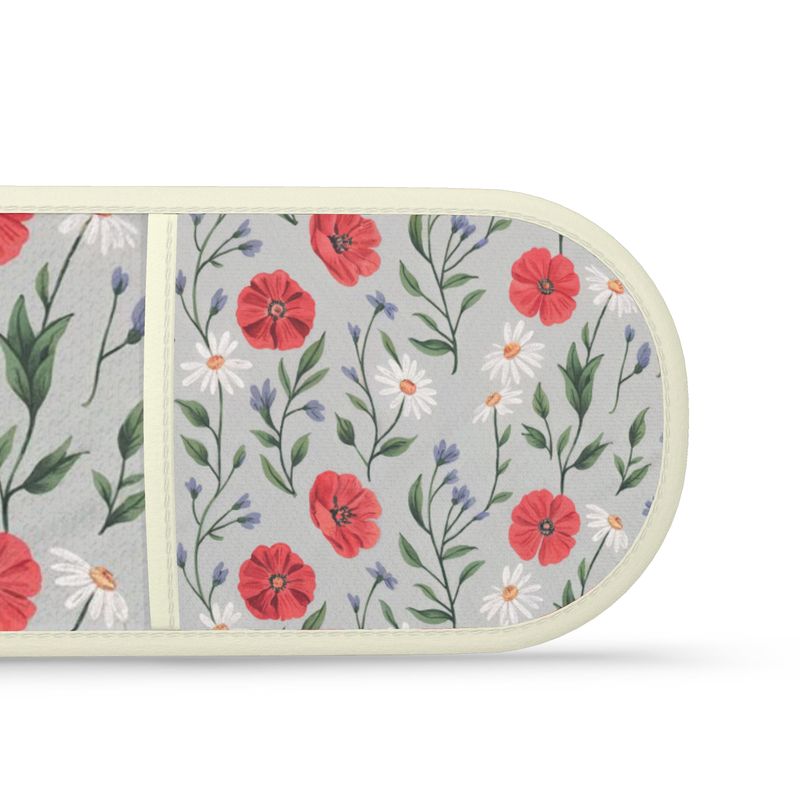Quirky Wild Flowers Oven Mitts - Vintage Floral Kitchen Accessories