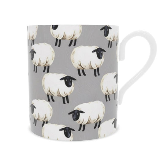 Adorable Sheep Design Mug - Fine Bone China Drinkware