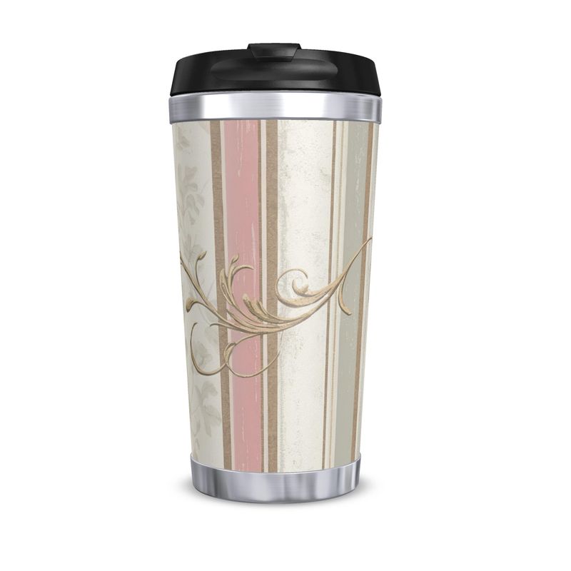 Pastel Pink Travel Mug - Handcrafted Luxury Designer Cup
