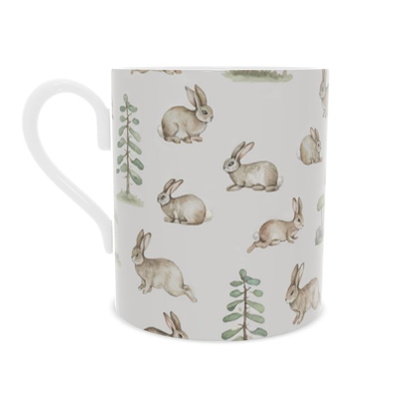 Whimsical Rabbit  Bone China Mug - Country Style