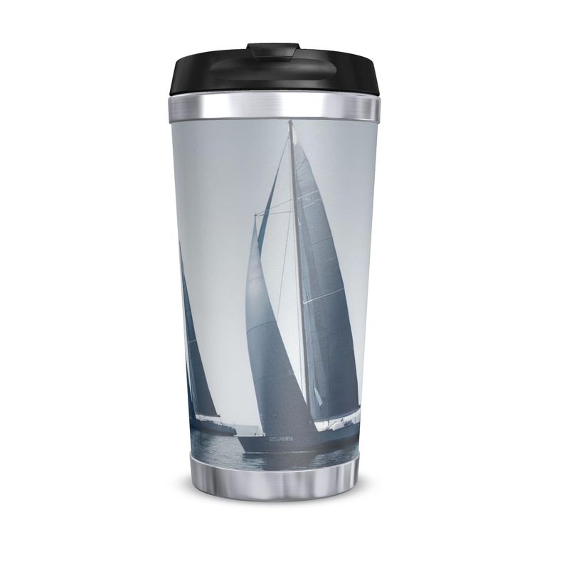 Nautical Adventure Sailing Yachts Travel Mug - Ocean Lover Gift