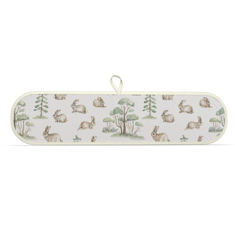 Cute Bunny Print Double Oven Gloves Farmhouse Kitchen