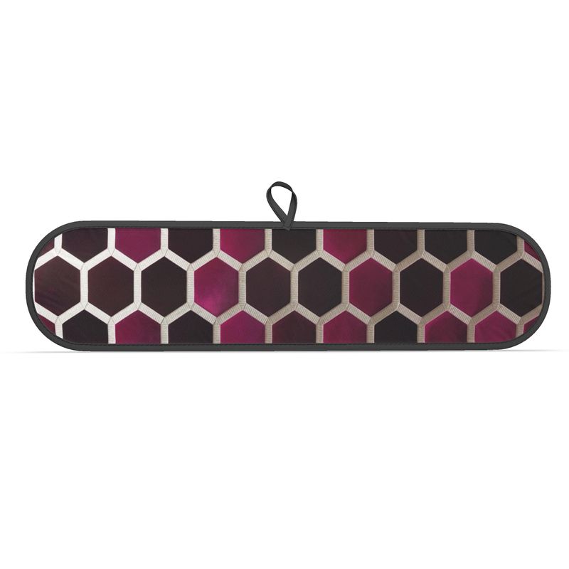 Plush Monaco Burgundy Double Oven Glove - Chef Essential