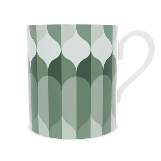Luxurious Green Monaco Mug - Fine Bone China Designer Cup