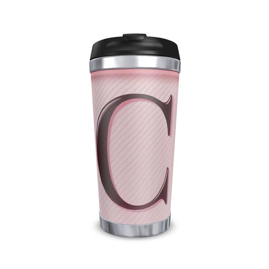 Stylish C Monogram Coffee Mug - Personalised Travel Cup
