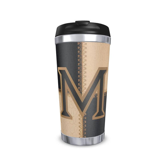 Monogram M Travel Mug - Personalized Alphabet Letter Gift