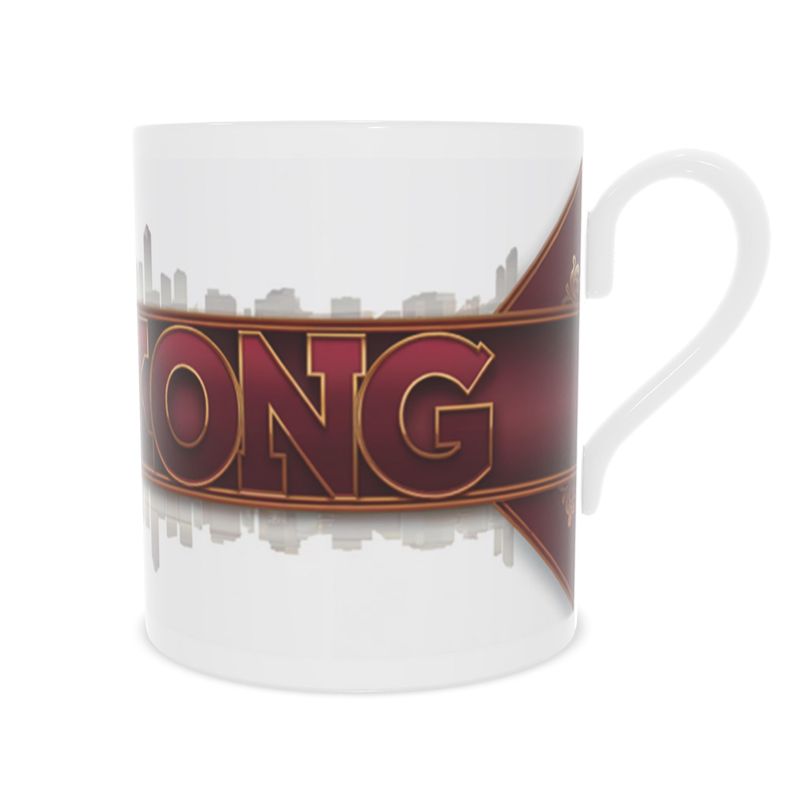 Elegant Hong Kong Mug in Fine Bone China for Travel Enthusiasts
