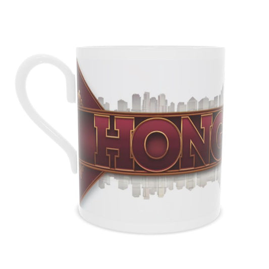 Elegant Hong Kong Mug in Fine Bone China for Travel Enthusiasts