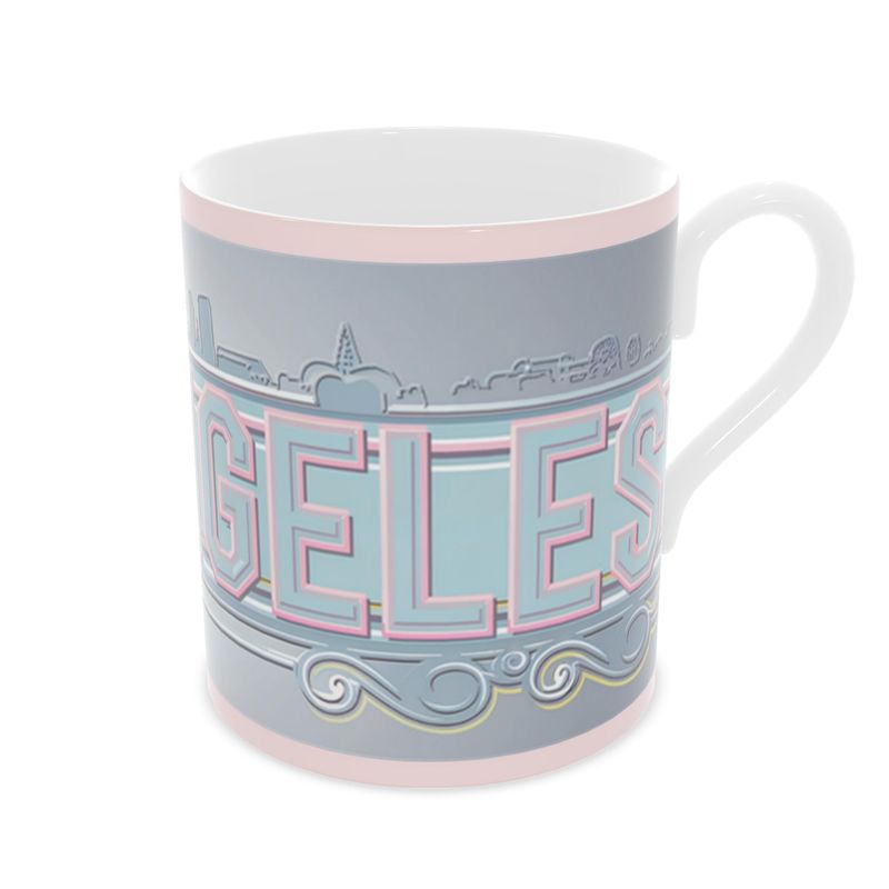 Cityscape Bone China Mug - Los Angeles Destination Gift