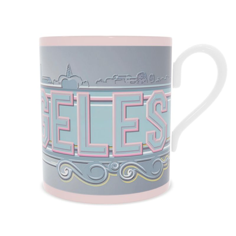 Cityscape Bone China Mug - Los Angeles Destination Gift
