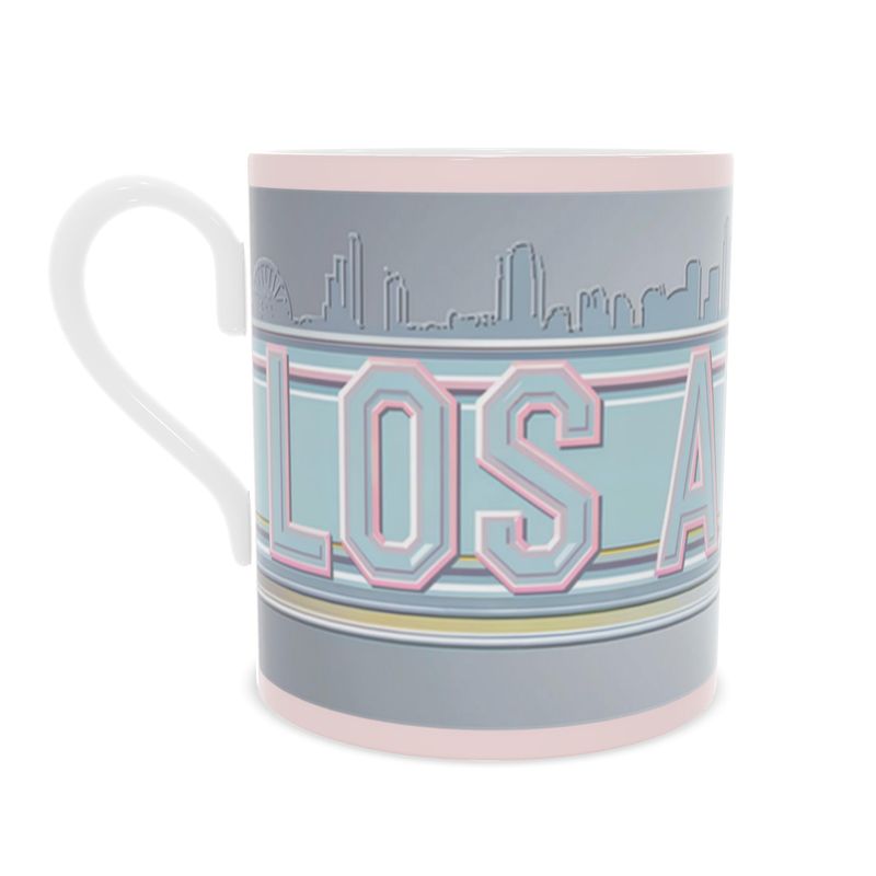 Cityscape Bone China Mug - Los Angeles Destination Gift