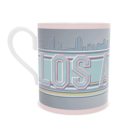 Cityscape Bone China Mug - Los Angeles Destination Gift