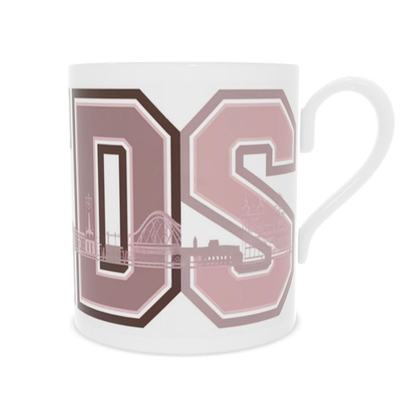 Handcrafted Leeds Landmark Mug - Fine Bone China Edition