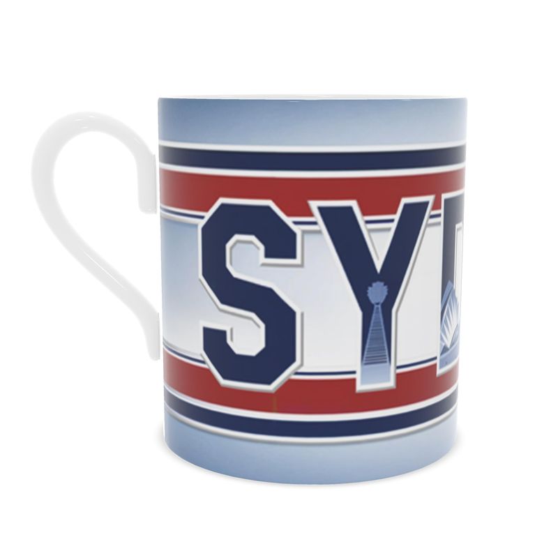 Elegant Sydney Destination Mug, Fine Bone China