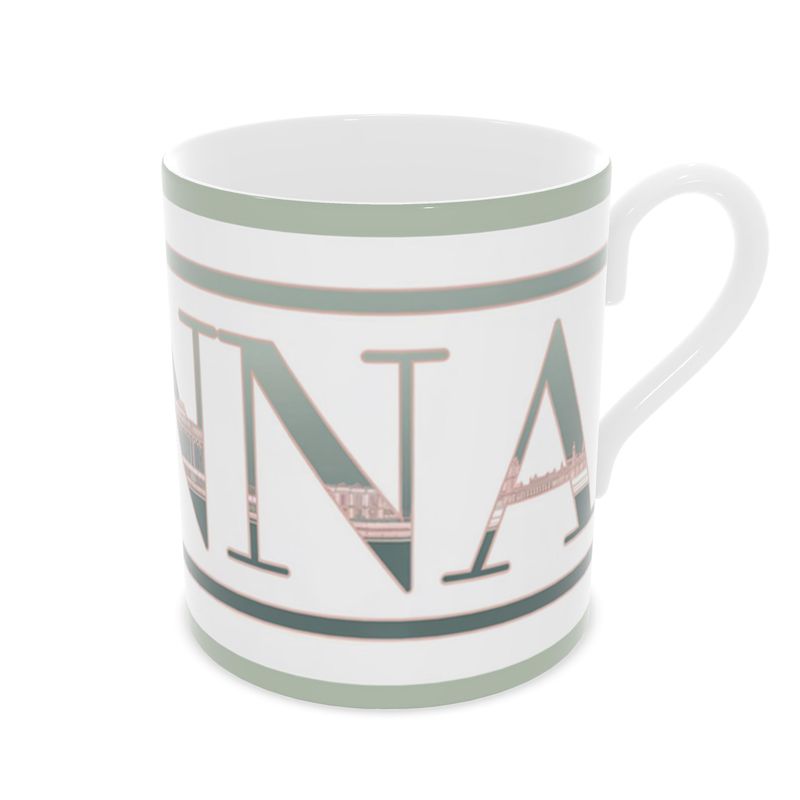 Luxury Vienna Fine Bone China Mug - Elegant European Souvenir