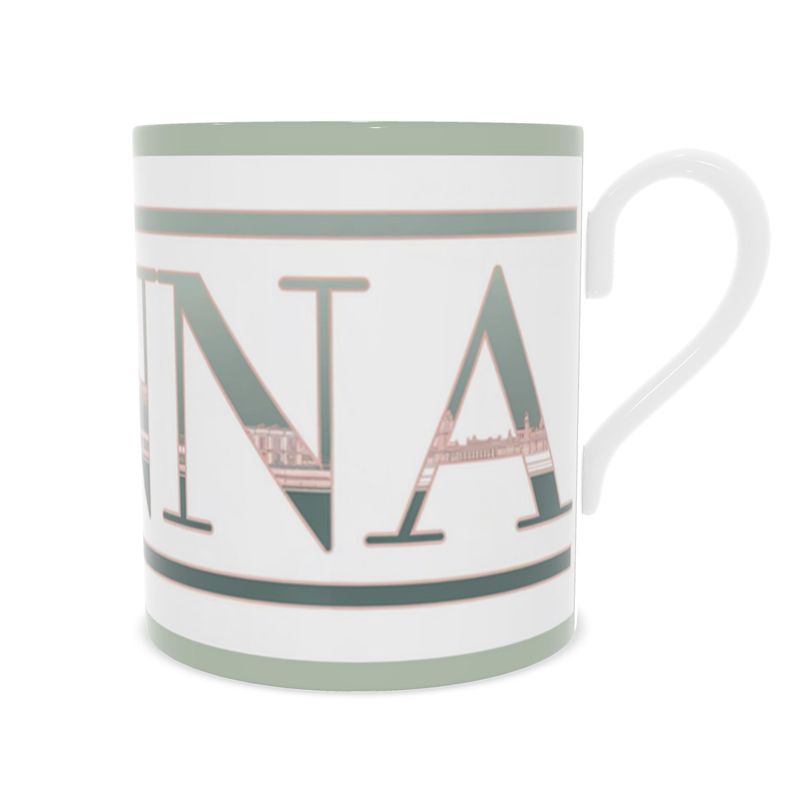 Luxury Vienna Fine Bone China Mug - Elegant European Souvenir