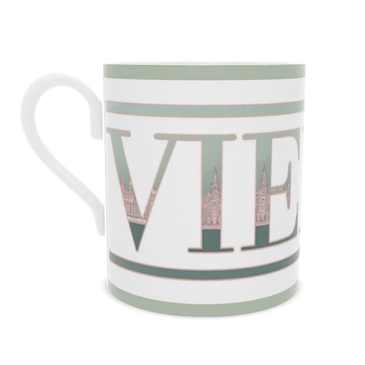 Luxury Vienna Fine Bone China Mug - Elegant European Souvenir