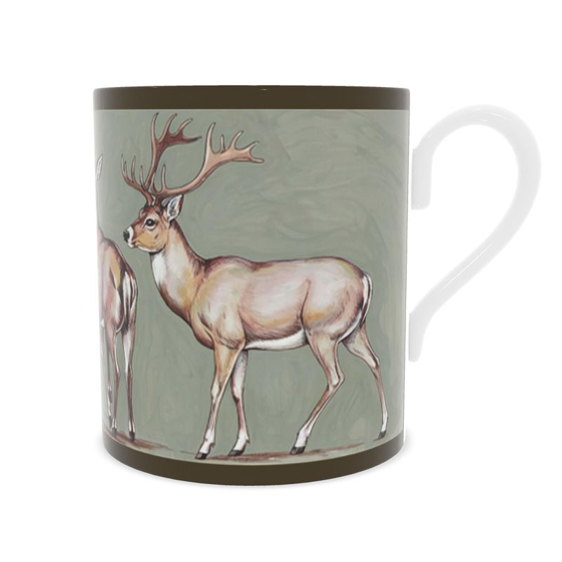 Elegant Deers and Stags Fine Bone China Mug