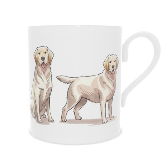 Golden Labrador Mug - Fine Bone China Cup for Dog Lovers
