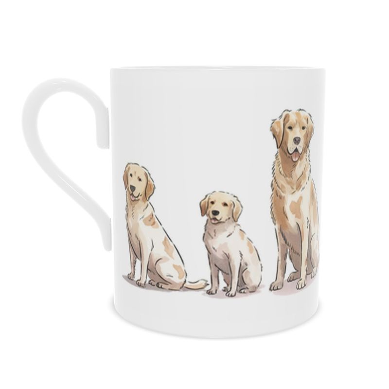 Golden Labrador Mug - Fine Bone China Cup for Dog Lovers
