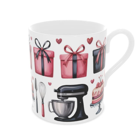 The Bakers Mug - Bone China Coffee Cup for Baking Enthusiasts