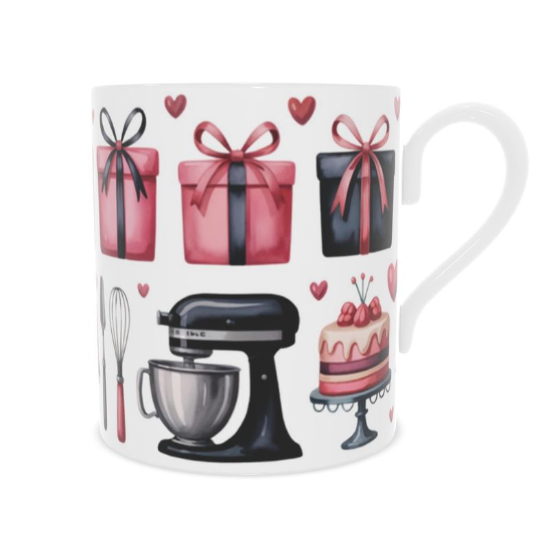 The Bakers Mug - Bone China Coffee Cup for Baking Enthusiasts