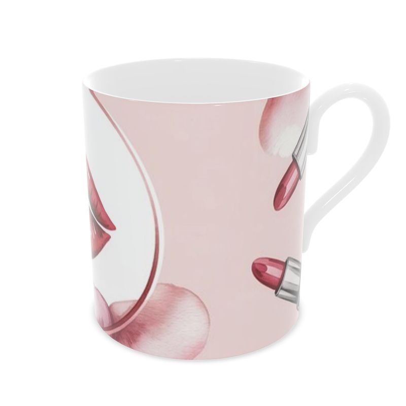 Feminine Lipstick Queen Design Bone China Mug - Tea Time Must-Have