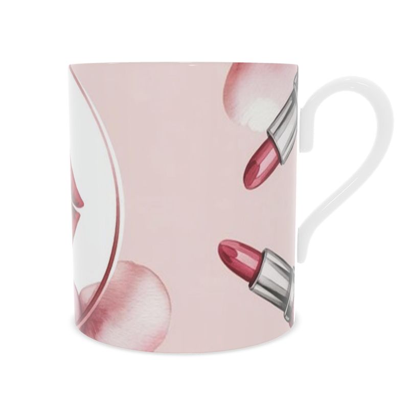 Feminine Lipstick Queen Design Bone China Mug - Tea Time Must-Have