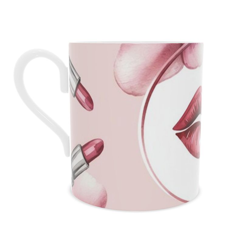 Feminine Lipstick Queen Design Bone China Mug - Tea Time Must-Have