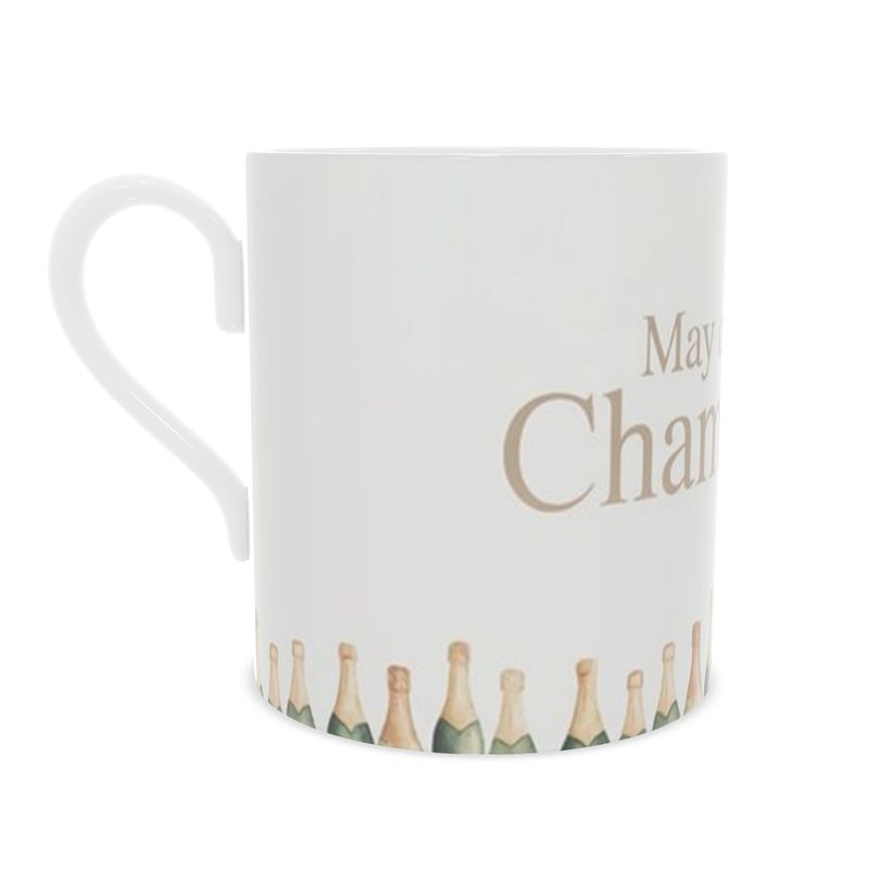 Elegant May Contain Champagne Fine Bone China Mug
