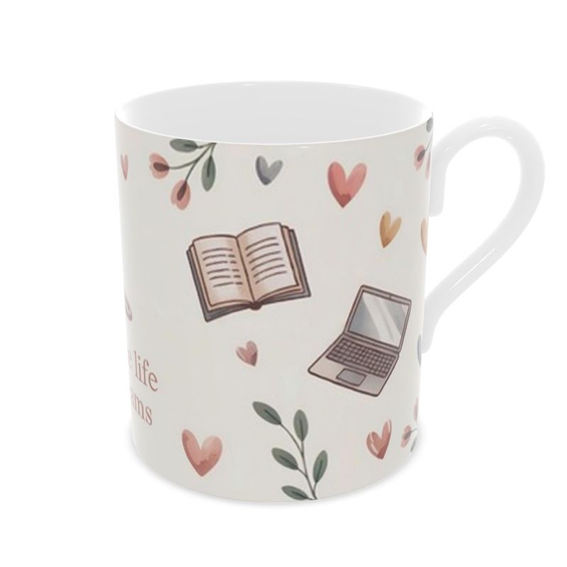 Inspirational Bone China Mug - Creating the Life of My Dreams