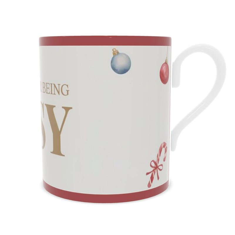 Christmas Is For Being Tipsy, Holiday Cheers Bone China Mug