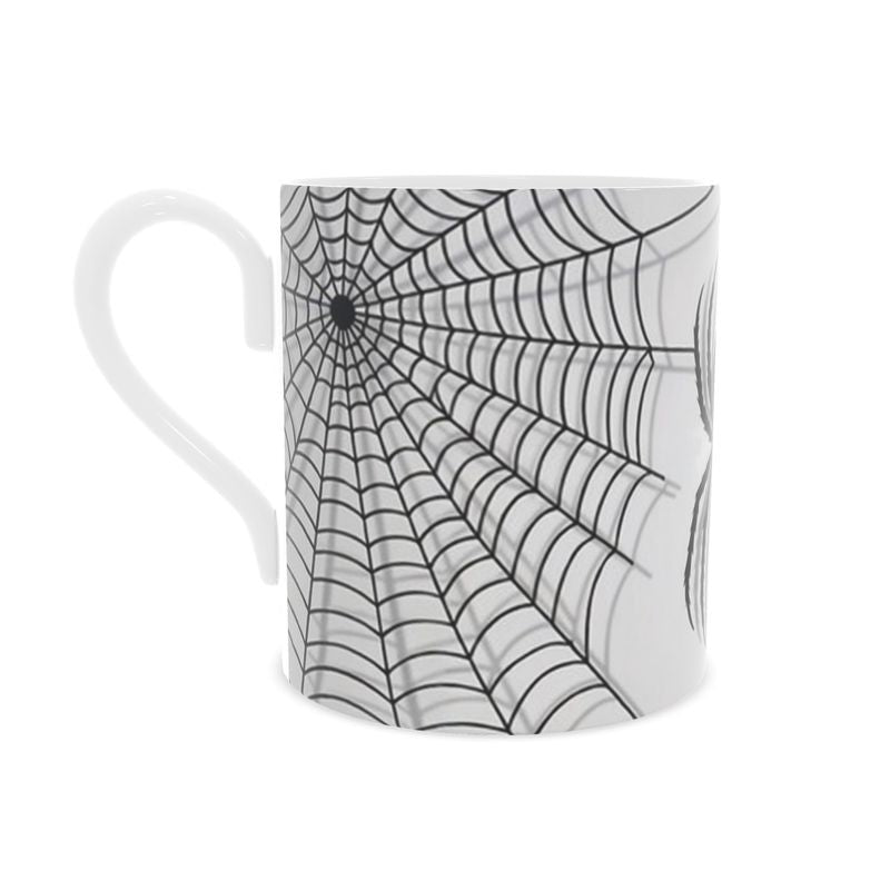 Halloween Spiders and Webs Bone China Mug - Creepy Crawly Drinkware