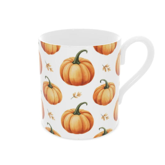 Bone China Halloween Mug with Pumpkins - Festive Drinkware